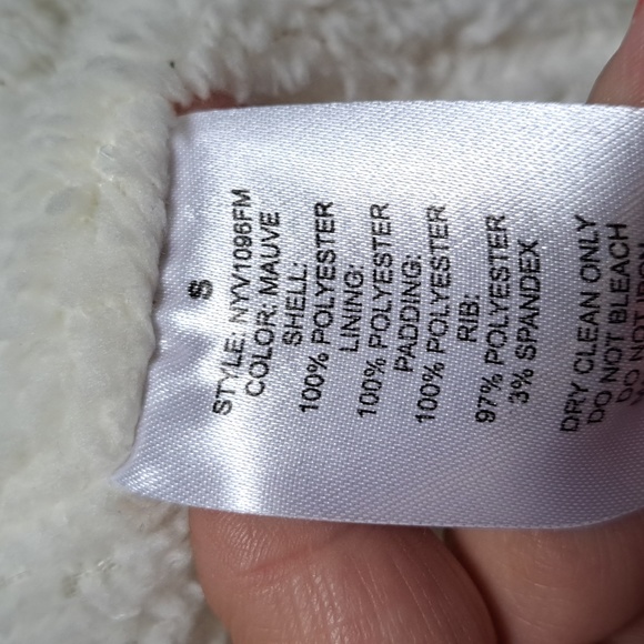 Cavalini Purplish Pink Sleeveless Hooded Fuzzy Lined Jacket. Size Small NWOT - Picture 12 of 12